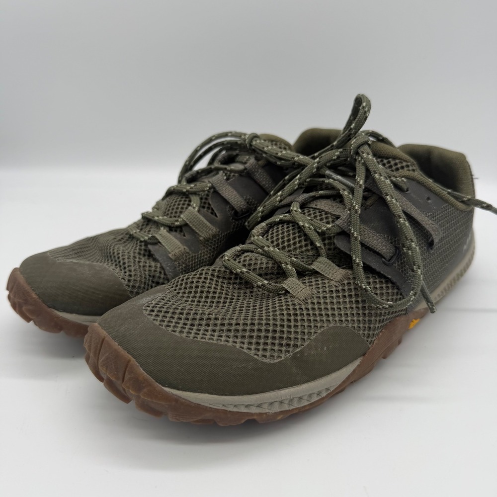Merrell Trail Glove 6 Womens Olive Green Barefoot Running Shoes J135388 Size 8